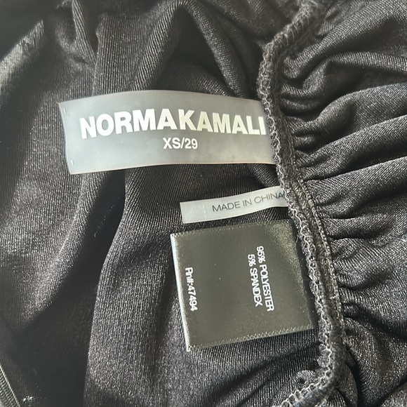 Norma Kamali Metallic Asymmetrical Ruched Mini Skirt - Picture 3 of 4